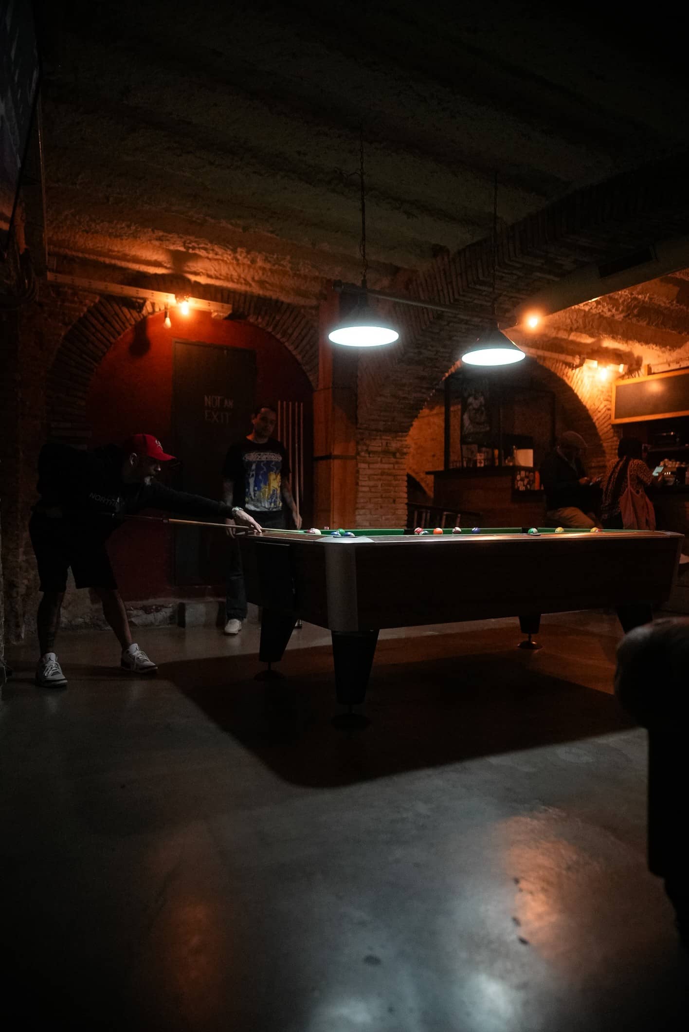 playing pool in blunted cannabis club barcelona large view